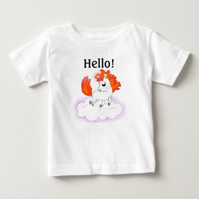 T-shirt Pour Bébé Happiness magic unicorn (Devant)