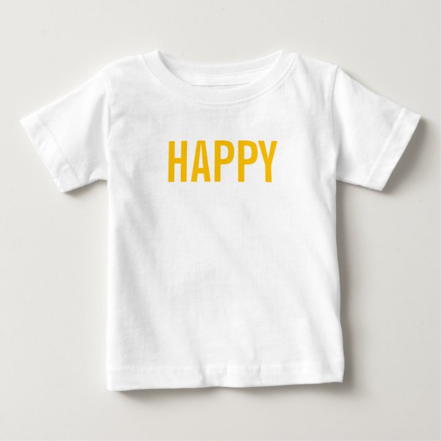 T-shirt Pour Bébé Happy Baby (Devant)