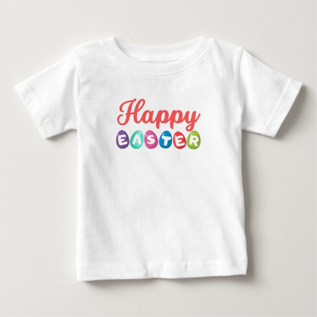 T-shirt Pour Bébé Happy Easter (Devant)