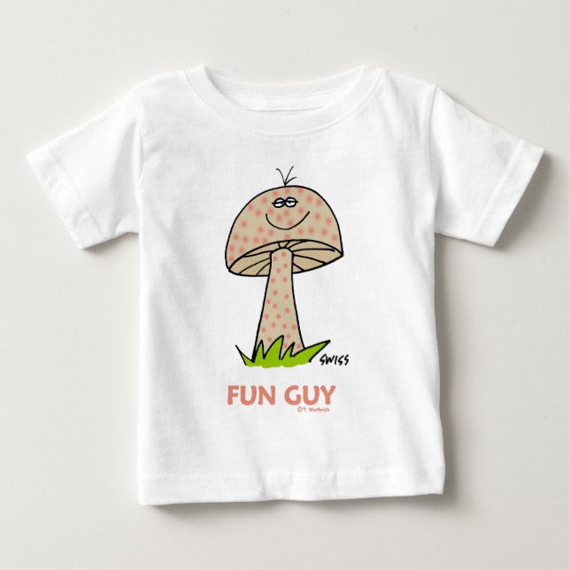 T-shirt Pour Bébé Happy Fun Baby Boy Cartoon mignon Sweet Funny (Devant)