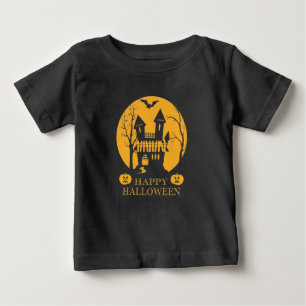T-shirt Pour Bébé Happy Halloween Haunted House