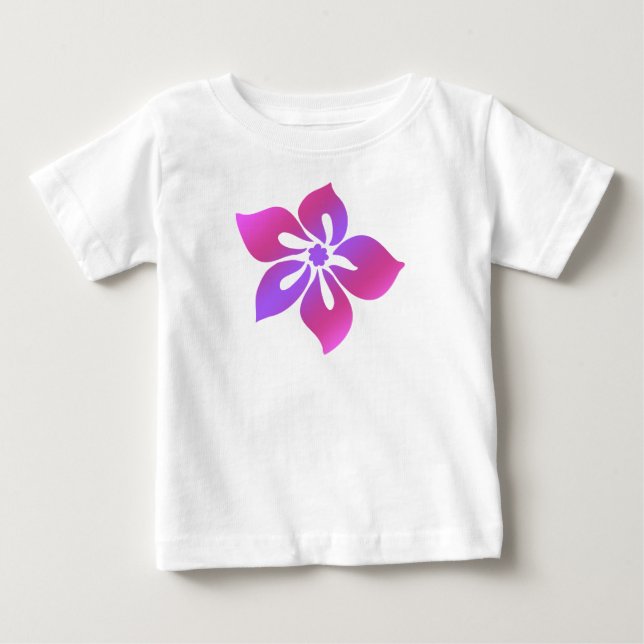 T-shirt Pour Bébé Happy Hibiscus Toddler Tee (Devant)