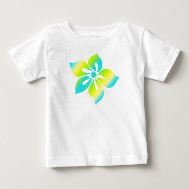 T-shirt Pour Bébé Happy Hibiscus Toddler Tee (Devant)