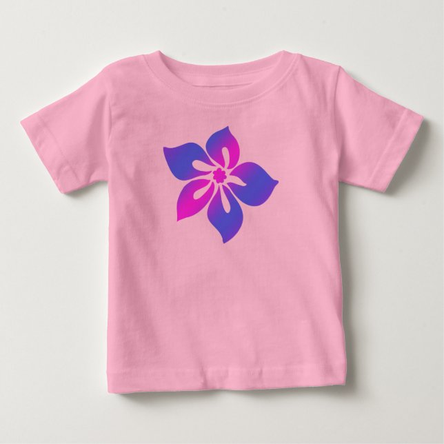 T-shirt Pour Bébé Happy Hibiscus Toddler Tee (Devant)