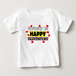 T-shirt Pour Bébé happy valantaine