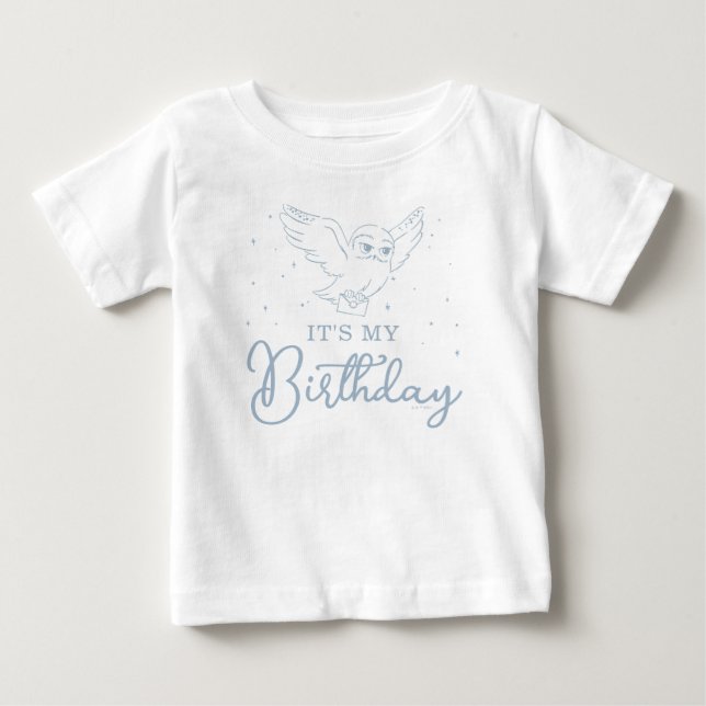 T-shirt Pour Bébé Harry Potter Hedwig Blue Magical Birthday (Devant)