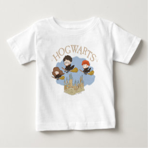 T-shirt Pour Bébé HARRY POTTER™, Hermione & Ron Fly Over HOGWARTS™