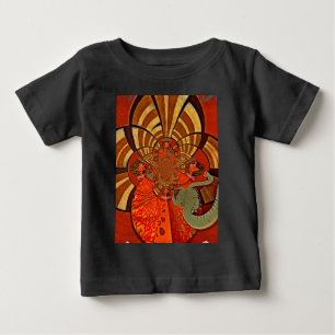 T-shirt Pour Bébé Hauteurs de Whimsical : Belle girafe drôle Africai
