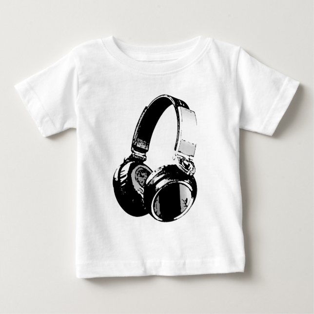 T-shirt Pour Bébé Headphone (Devant)