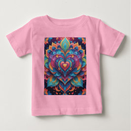 T-shirt Pour Bébé Heart Mandala