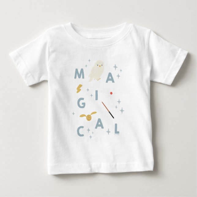T-shirt Pour Bébé Hedwigh "Magical" Typography Graphic (Devant)