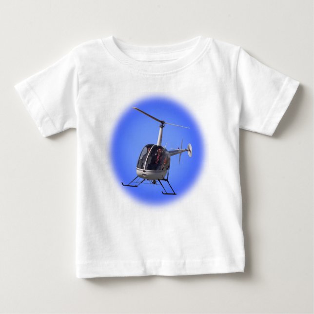 T-shirt Pour Bébé Hélicoptère Baby Shirts Chopper Infant Tops (Devant)