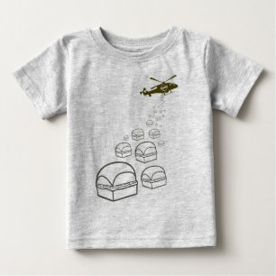 T-shirt Pour Bébé Hélicoptère de Krystal