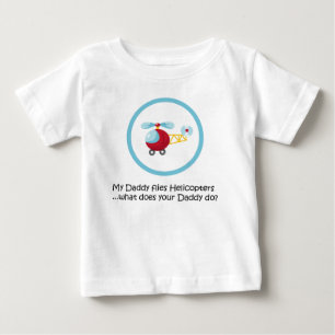T-shirt Pour Bébé Hélicoptère de papa