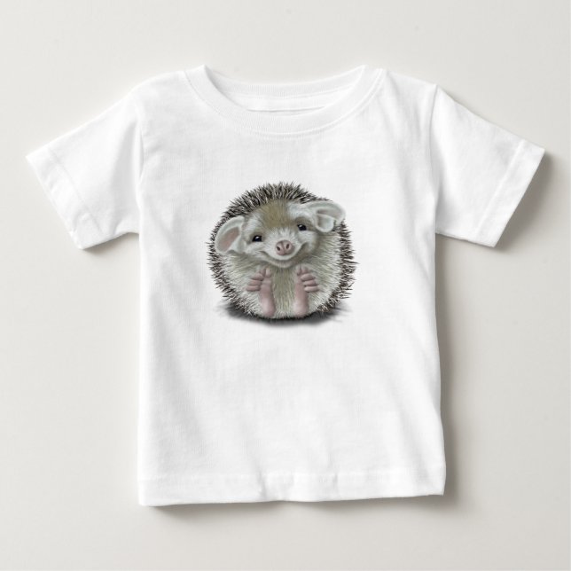 T-shirt Pour Bébé Hérisson (Devant)