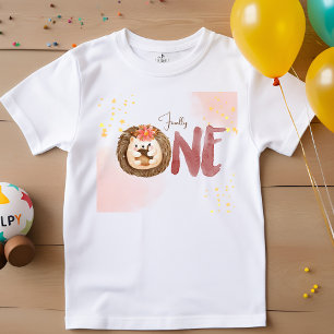 T-shirt Pour Bébé Hérisson aquarelle 1e anniversaire