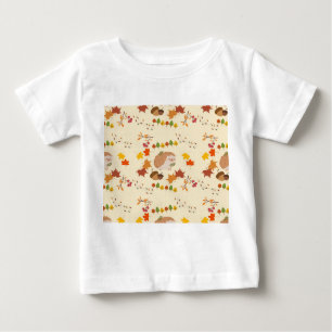 T-shirt Pour Bébé hérisson d'automne