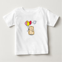 Hérisson de dessin animé mignon tenant des ballons