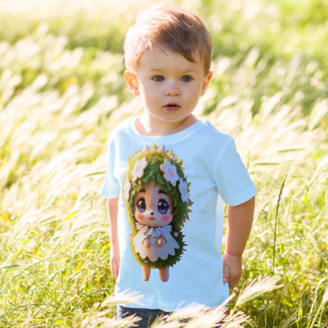 T-shirt Pour Bébé Hérisson floral (Créateur téléchargé)