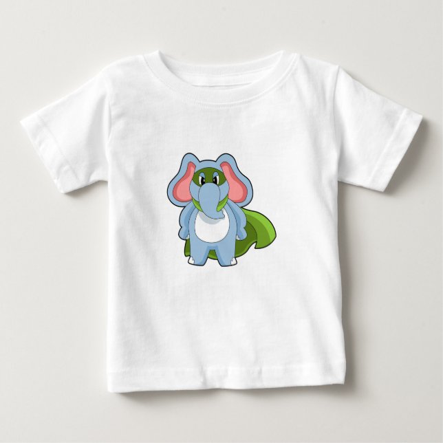 T-shirt Pour Bébé Héros éléphant (Devant)
