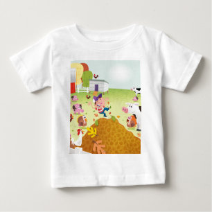 T-shirt Pour Bébé Heure de compter - la basse cour
