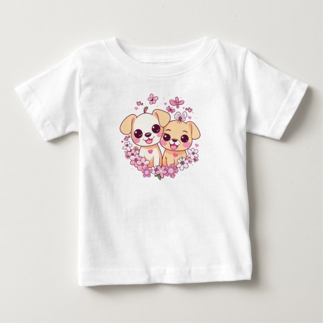 T-SHIRT POUR BÉBÉ HEUREUSE SAINTE-VALENTIN ! (Devant)
