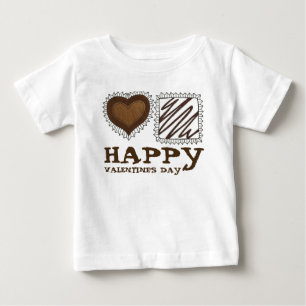 T-shirt Pour Bébé Heureuse Sainte-Valentin chocolat bonbons Bon Bons