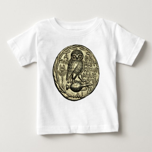 T-shirt Pour Bébé Hibou d'Athéna (Devant)