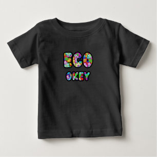 T-shirt Pour Bébé Hippie Flower Eco-key Design