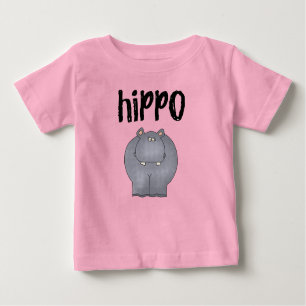 T-shirt Pour Bébé Hippopotame