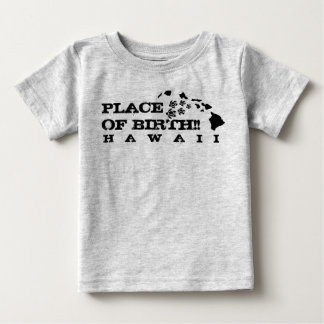 T-shirt Pour Bébé Ho Brah!..., Lieu De Naissance Hawaii ( Vêtements