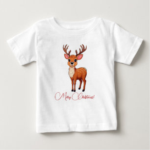 T-shirt Pour Bébé Ho-Ho-Ho ! C'est un gamin de rennes !
