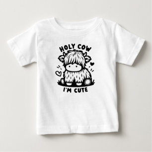 T-shirt Pour Bébé Holy Cow I'm migre for Baby Bliss