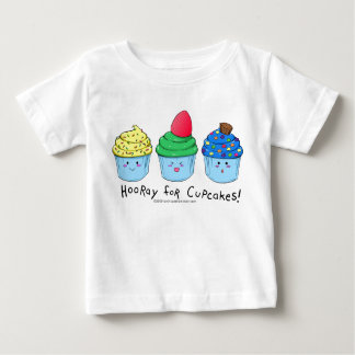T-shirt Pour Bébé hoorayforcupcakesboy