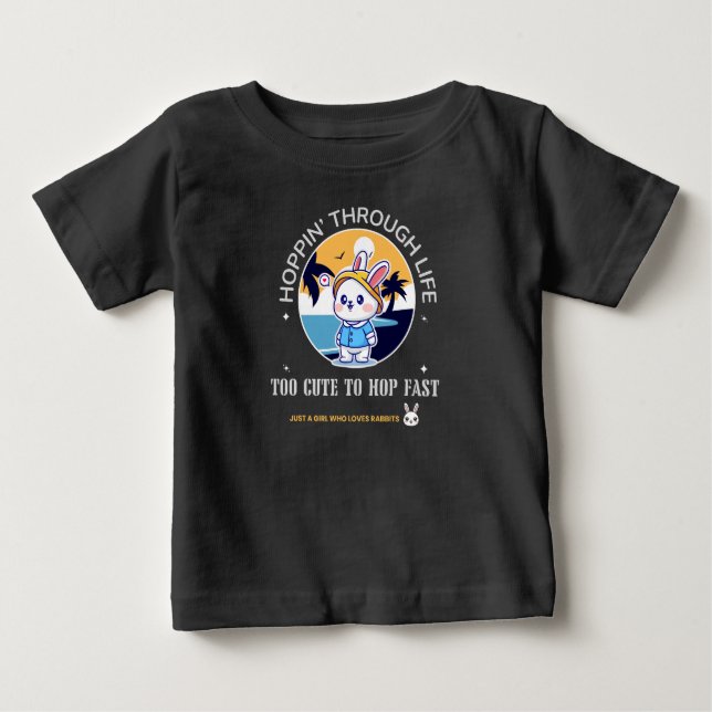 T-shirt Pour Bébé Hoppin’ Through Life (Devant)