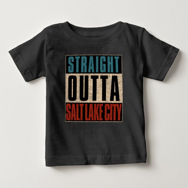 T-shirt Pour Bébé Hors droit Salt Lake City Utah UT (Devant)