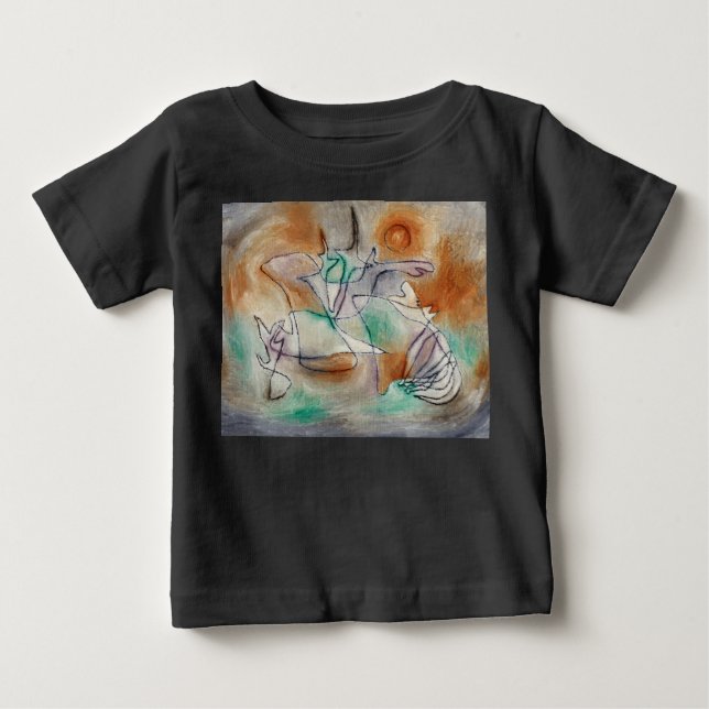 T-shirt Pour Bébé Howling Dog par Paul Klee (Devant)