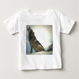 T-shirt Pour Bébé Howling Wolf