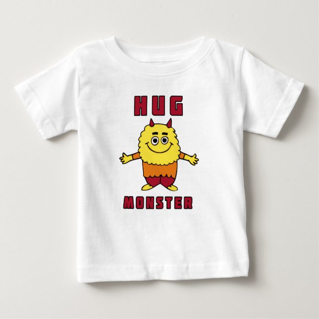 T-shirt Pour Bébé Hug Monster (Devant)