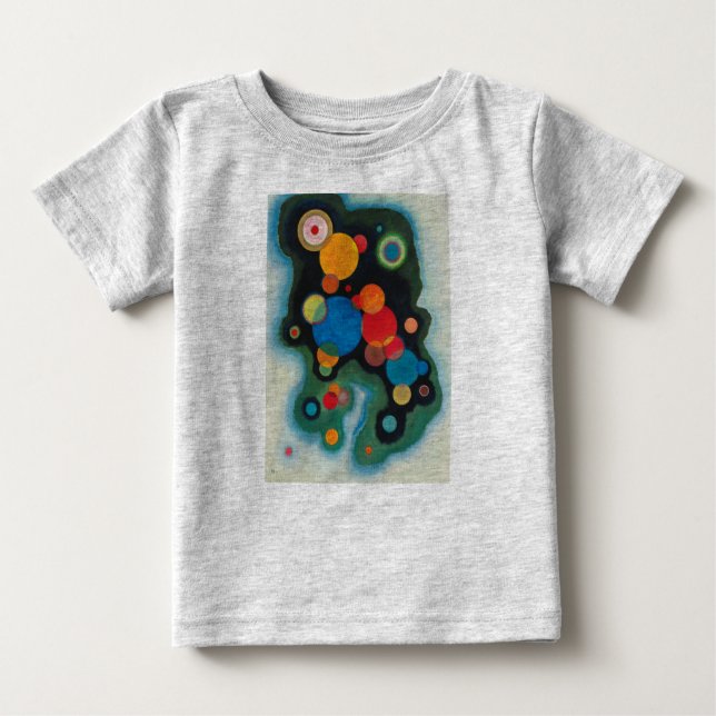T-shirt Pour Bébé Huile Abstraite de Kandinsky Deepened Impulse sur  (Devant)
