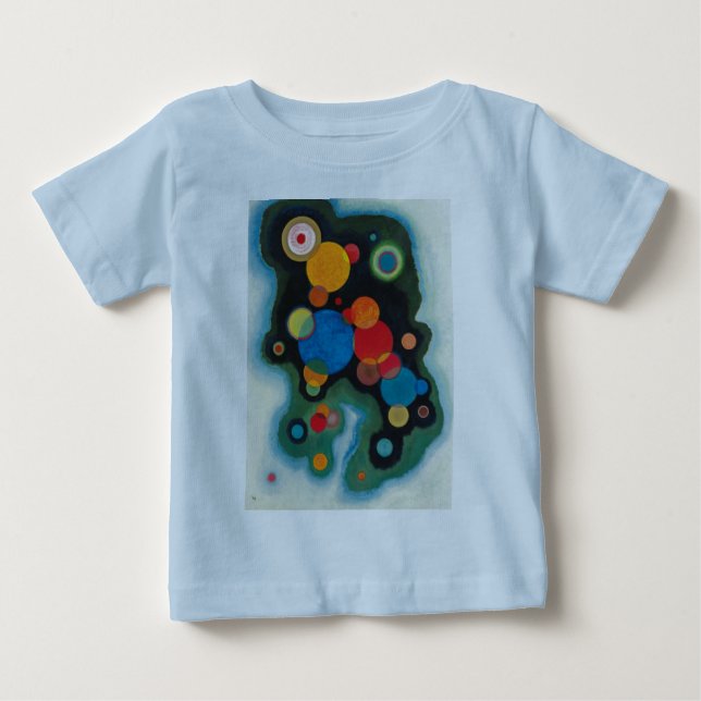 T-shirt Pour Bébé Huile Abstraite impulsive renforcée sur toile Kand (Devant)