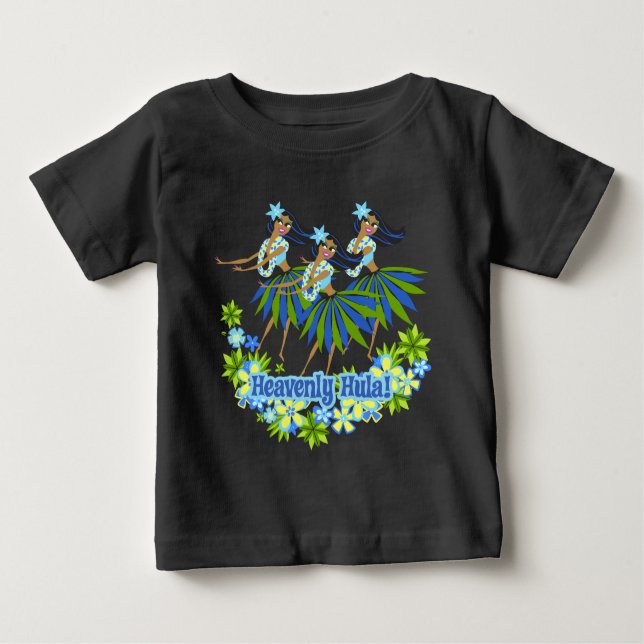 T-shirt Pour Bébé Hula Infant Creeper céleste (Devant)