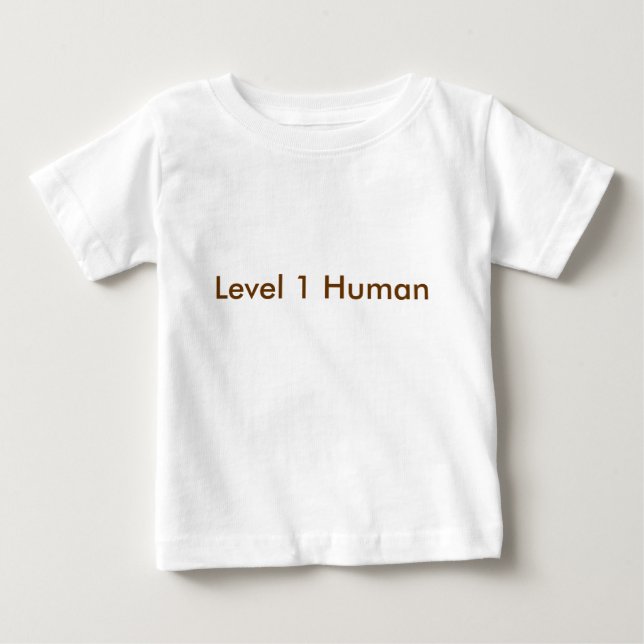T-shirt Pour Bébé Humain du niveau 1 (Devant)