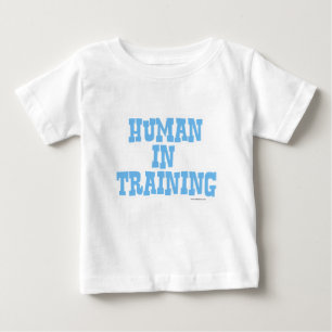 T-shirt Pour Bébé Humain En Formation Funny Baby Blue Citation