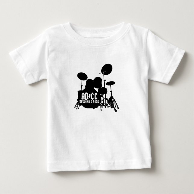 T-shirt Pour Bébé Humeur dyslexique (Devant)