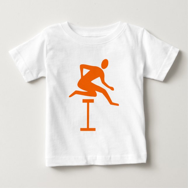 T-shirt Pour Bébé Hurling - Orange (Devant)