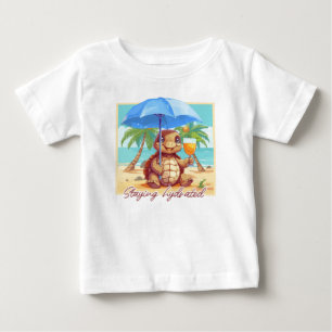 T-shirt Pour Bébé Hydrated turtle