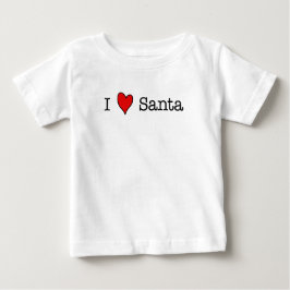 T-shirt Pour Bébé I (coeur) Père Noël