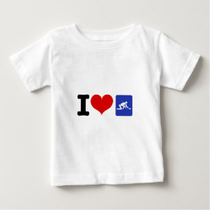 T-shirt Pour Bébé I Heart Curling