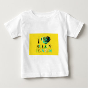 T-shirt Pour Bébé I Heart Hillary Clinton : Graffiti Expression Art